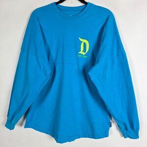 Disney Parks Disneyland Resort Spirit Jersey Mens Small Long Sleeve Blue Shirt